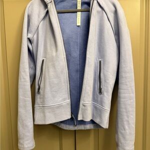 lululemon athletica Light Blue Full Zip Hoodie